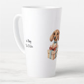 Cute Dachshund Birthday Mug A Tiny Bit Older Latte Mok (Linkerhoek)