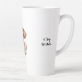 Cute Dachshund Birthday Mug A Tiny Bit Older Latte Mok (Rechts)