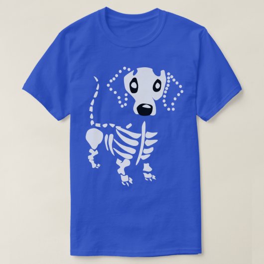 Cute Dachshund Bone Skeleton Dachshund Wiener Dog T-shirt (Design voorkant)