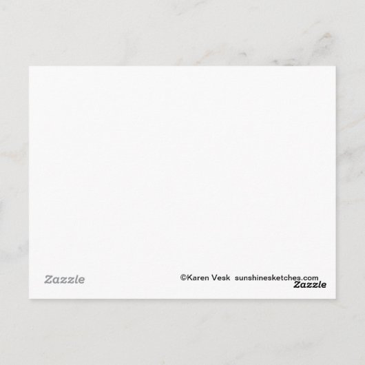 Cute Dachshund briefkaart (Achterkant)