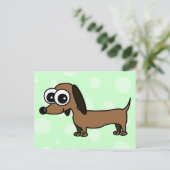 Cute Dachshund Briefkaart (Staand voorkant)