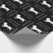 Cute Dachshund Cadeaupapier (Hoek)