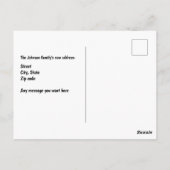 Cute Dachshund Change of Address Briefkaart (Achterkant)