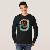 Cute Dachshund Chiweenie Teacher Professor School  T-shirt (Voorkant volledig)