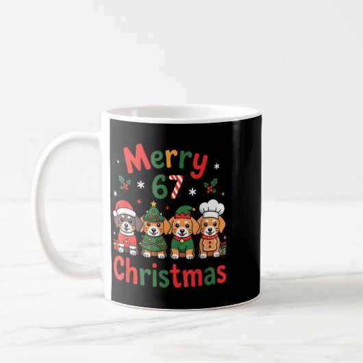 Cute Dachshund Christmas Design Funny Holiday Dog Koffiemok (Links)