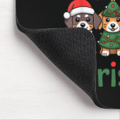 Cute Dachshund Christmas Design Funny Holiday Dog Muismat (Hoek)