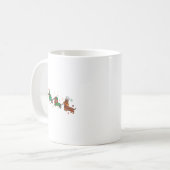 Cute Dachshund Christmas Parade Christmas  Koffiemok (Voorkant links)