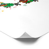 Cute Dachshund Christmas Parade Christmas  Poster (Hoek)