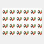 Cute Dachshund Christmas Wrapping Paper Set of 3  (Voorkant 3)