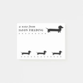 Cute Dachshund Custom Post-it® Notes (Voorkant)
