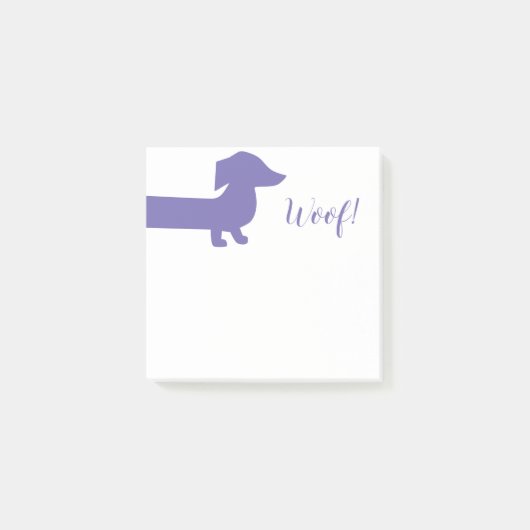 Cute Dachshund Custom Sjabloon Post-it® Notes (Voorkant)