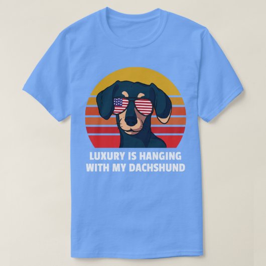 Cute Dachshund Design Weiner Dog T-shirt (Design voorkant)