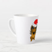 Cute Dachshund Dog Kerstkerstkerstkerstkerstkerstk Latte Mok (Linkerhoek)