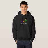 Cute Dachshund Dog Lover Mardi Gras Party Jester M Hoodie (Voorkant volledig)