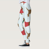 Cute Dachshund Dog Print Leggings (Links)