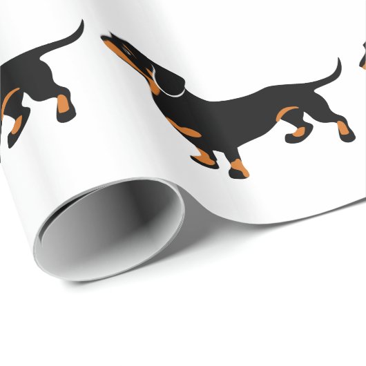 Cute Dachshund - Doxie Dog Cadeaupapier (Rol Hoek)