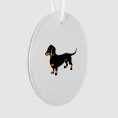 Cute Dachshund - Doxie Dog Ornament (voorkant)