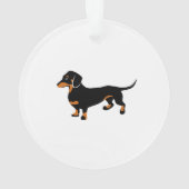 Cute Dachshund - Doxie Dog Ornament (achterkant)