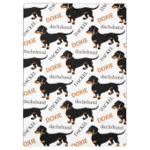 Cute Dachshund Doxie Dog Pattern Klembord (Achterkant)