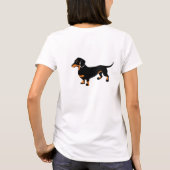 Cute Dachshund - Doxie Dog T-shirt (Achterkant)
