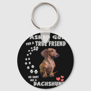 Cute Dachshund Doxie Girl Gifts Dachshund Mama Sleutelhanger