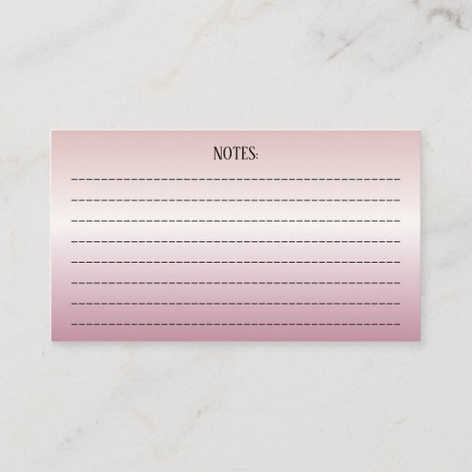 Cute Dachshund Doxie Pups Pet Grooming Rose Gold Visitekaartje (Achterkant)