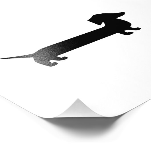 Cute Dachshund Foto Afdruk (Hoek)