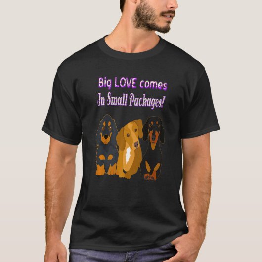 Cute Dachshund Funny Wiener Dog 2 T-shirt (Voorkant)