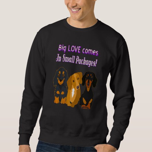 Cute Dachshund Funny Wiener Dog 2 Trui (Voorkant)