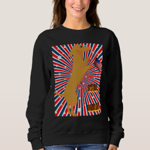Cute Dachshund Funny Wiener Dog Doxie Life Patriot Trui