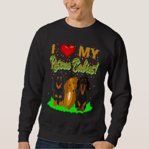 Cute Dachshund Funny Wiener Dog I Love My Rescue Trui