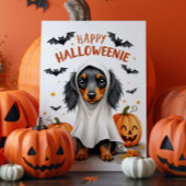 Cute Dachshund Halloween Kaart
