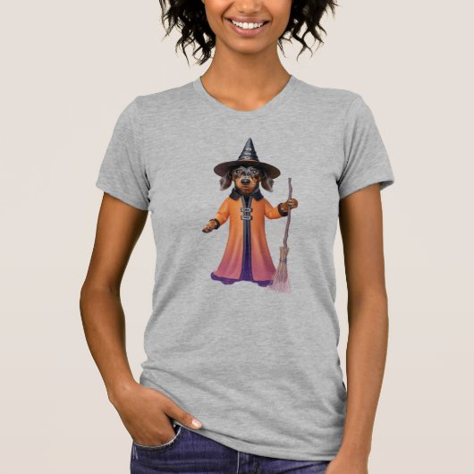 Cute Dachshund Halloween T-shirt (Voorkant)