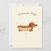 Cute dachshund hotdog holiday card feestdagenkaart (Voorkant)