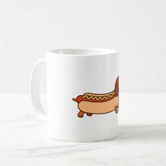 Cute dachshund hotdog koffiemok