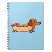 Cute dachshund hotdog notitieboek (Voorkant)
