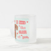 Cute Dachshund houdt van je rommel | Funny Wiener  Matglas Koffiemok (Voorkant links)