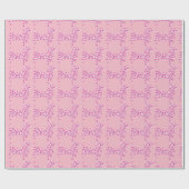 Cute Dachshund in roze harten Cadeaupapier (Vlak)