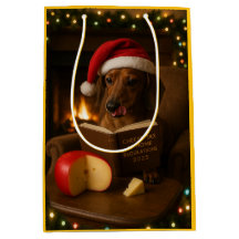 Cute Dachshund Kaas Belasting Kerstcadeautas