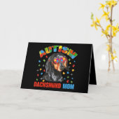 Cute Dachshund Lover Autism Awareness Dog Mama Gif Kaart (Gele Bloem)