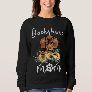 Cute Dachshund Ma Sunflower Dog mama Trui