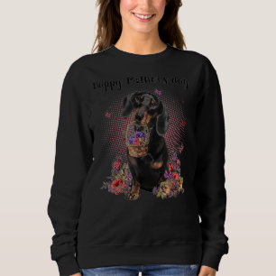 Cute Dachshund Mam Flower Happy Moederdag Love Trui