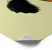 Cute Dachshund met Josh Billings Quote Poster (Hoek)