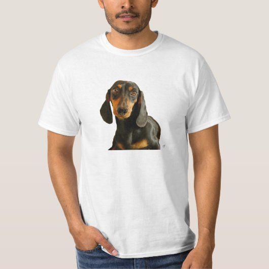 Cute Dachshund (Miniature Brown Short Haire) T-shirt (Voorkant)