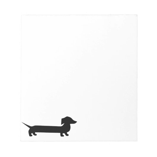 Cute Dachshund Notitieblok (Voorkant)