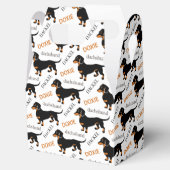 Cute Dachshund of Doxie Pattern Bedankdoosjes (Geopend)