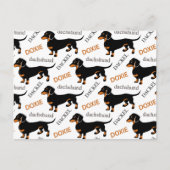 Cute Dachshund of Doxie Pattern Briefkaart (Voorkant)