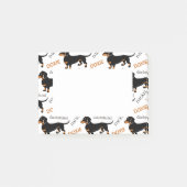 Cute Dachshund of Doxie Pattern Post-it® Notes (Voorkant)