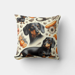 Cute Dachshund Pattern Kussen
