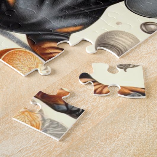 Cute Dachshund Pattern Legpuzzel (Zijkant)